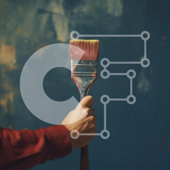 Intra Συλλεκτικό Ξύλινο Παζλ Plywood  4mm - Χέρι που κρατά ένα πινέλο σε φόντο με υφή Σε Ξύλινο Κουτί - Διαστάσεις Puzzle: 10x10 cm – 25 κομμάτια - Image 1