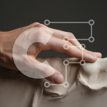 Intra Συλλεκτικό Ξύλινο Παζλ Plywood  4mm - Χέρι που αγγίζει μια γλυπτή επιφάνεια Σε Ξύλινο Κουτί - Διαστάσεις Puzzle: 10x10 cm – 25 κομμάτια - Image 1