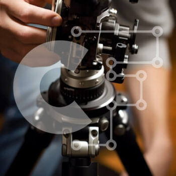 Intra Συλλεκτικό Ξύλινο Παζλ Plywood  4mm - Κοντινό πλάνο της προσαρμογής κάμερας σε τρίποδο Σε Ξύλινο Κουτί - Διαστάσεις Puzzle: 10x10 cm – 25 κομμάτια - Image 1