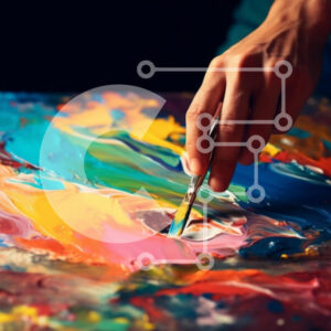 Intra Συλλεκτικό Ξύλινο Παζλ Plywood  4mm - Ζωντανή καλλιτεχνική ζωγραφική με χέρι και πινέλο Σε Ξύλινο Κουτί - Διαστάσεις Puzzle: 10x10 cm – 25 κομμάτια