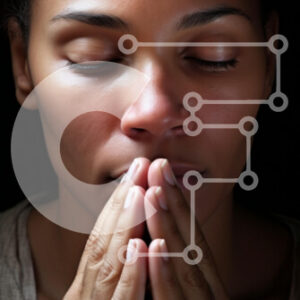 Intra Συλλεκτικό Ξύλινο Παζλ Plywood  4mm - Γυναίκα στην προσευχή με τα χέρια μαζί Σε Ξύλινο Κουτί - Διαστάσεις Puzzle: 10x10 cm – 25 κομμάτια