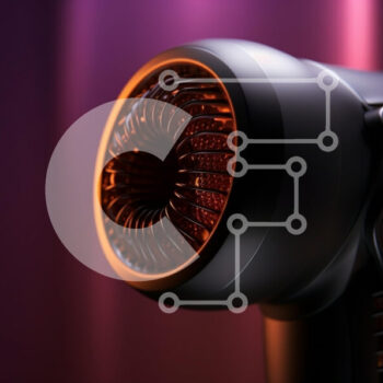 Intra Συλλεκτικό Ξύλινο Παζλ Plywood  4mm - Μοντέρνο πιστολάκι μαλλιών με κομψό σχέδιο Σε Ξύλινο Κουτί - Διαστάσεις Puzzle: 10x10 cm – 25 κομμάτια - Image 1