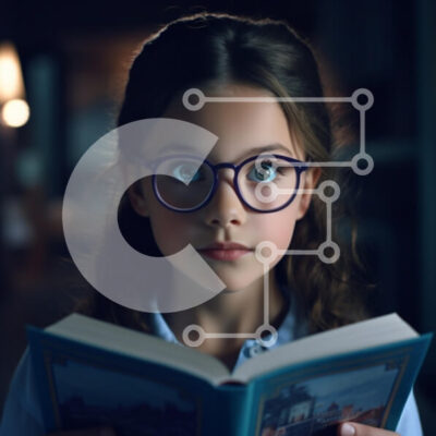 Intra Συλλεκτικό Ξύλινο Παζλ Plywood  4mm - Νεαρό κορίτσι απορροφημένο στην ανάγνωση Σε Ξύλινο Κουτί - Διαστάσεις Puzzle: 10x10 cm – 25 κομμάτια - Image 1