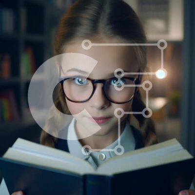 Intra Συλλεκτικό Ξύλινο Παζλ Plywood 4mm - Νεαρό κορίτσι που διαβάζει ένα βιβλίο σε μια άνετη μελέτη Σε Ξύλινο Κουτί - Διαστάσεις Puzzle: 10x10 cm – 25 κομμάτια - Image 1