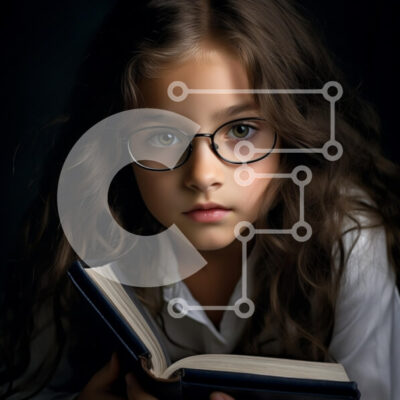 Intra Συλλεκτικό Ξύλινο Παζλ Plywood 4mm - Νεαρό κορίτσι που διαβάζει ένα βιβλίο Σε Ξύλινο Κουτί - Διαστάσεις Puzzle: 10x10 cm – 25 κομμάτια - Image 1