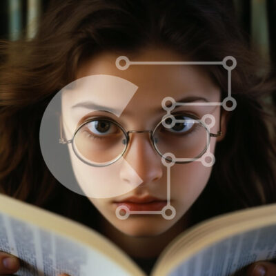 Intra Συλλεκτικό Ξύλινο Παζλ Plywood  4mm - Νεαρό κορίτσι που διαβάζει ένα βιβλίο Σε Ξύλινο Κουτί - Διαστάσεις Puzzle: 10x10 cm – 25 κομμάτια - Image 1