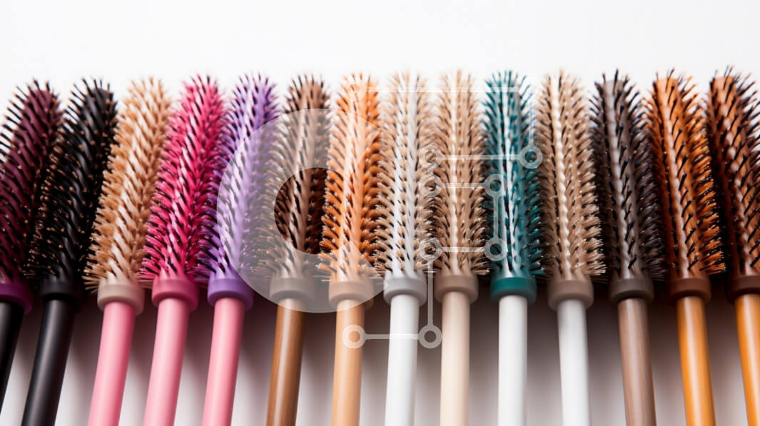 Intra Συλλεκτικό Ξύλινο Παζλ Plywood  4mm - Πολύχρωμη συλλογή από βούρτσες μαλλιών Σε Ξύλινο Κουτί - Διαστάσεις Puzzle: 10x10 cm – 25 κομμάτια