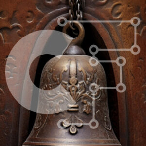 Intra Συλλεκτικό Ξύλινο Παζλ Plywood  4mm - Αντίκα καμπάνα με περίτεχνα σχέδια και υφές Σε Ξύλινο Κουτί - Διαστάσεις: 10x10 cm – 25 κομμάτια