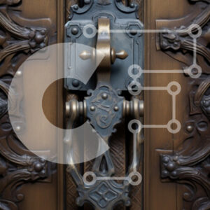 Intra Συλλεκτικό Ξύλινο Παζλ Plywood  4mm - Περίτεχνη ξύλινη πόρτα με διακοσμητικό ρόπτρο Σε Ξύλινο Κουτί - Διαστάσεις Puzzle: 10x10 cm – 25 κομμάτια