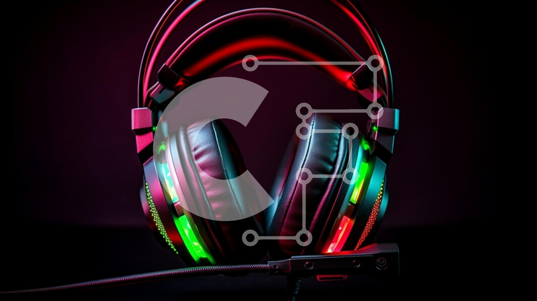 Intra Συλλεκτικό Ξύλινο Παζλ Plywood  4mm - Κομψά ακουστικά gaming με φωτισμό LED Σε Ξύλινο Κουτί - Διαστάσεις Puzzle: 10x10 cm – 25 κομμάτια