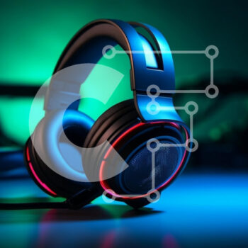 Intra Συλλεκτικό Ξύλινο Παζλ Plywood  4mm - Μοντέρνα ακουστικά gaming με ζωντανά φώτα LED Σε Ξύλινο Κουτί - Διαστάσεις Puzzle: 10x10 cm – 25 κομμάτια - Image 1