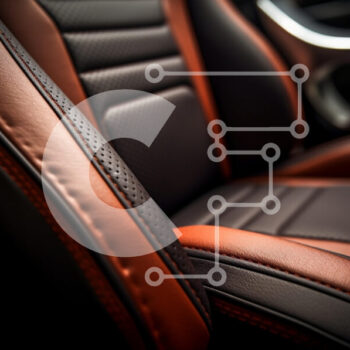 Intra Συλλεκτικό Ξύλινο Παζλ Plywood  4mm - Κοντινό πλάνο ενός σύγχρονου καθίσματος αυτοκινήτου Σε Ξύλινο Κουτί - Διαστάσεις Puzzle: 10x10 cm – 25 κομμάτια - Image 1