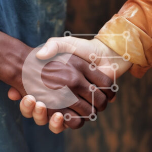 Intra Συλλεκτικό Ξύλινο Παζλ Plywood  4mm - Η χειραψία που αντιπροσωπεύει την ενότητα και τη διαφορετικότητα Σε Ξύλινο Κουτί - Διαστάσεις Puzzle: 10x10 cm – 25 κομμάτια