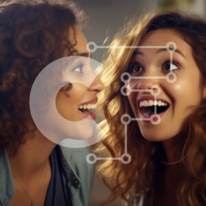 Intra Συλλεκτικό Ξύλινο Παζλ Plywood  4mm - Ευτυχισμένες γυναίκες που μοιράζονται μια χαρούμενη στιγμή Σε Ξύλινο Κουτί - Διαστάσεις Puzzle: 10x10 cm – 25 κομμάτια