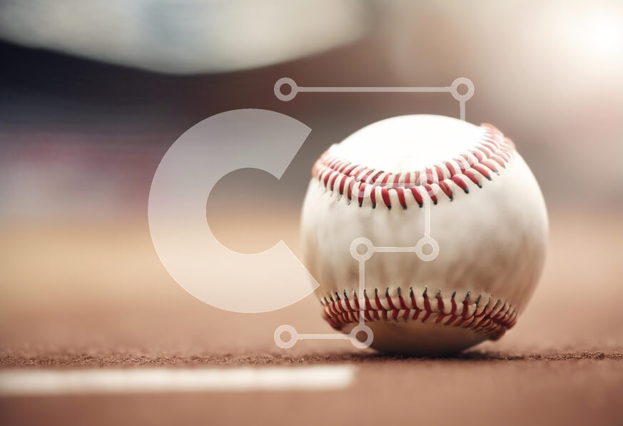 Intra Συλλεκτικό Ξύλινο Παζλ Plywood  4mm - Κοντινή όψη ενός μπέιζμπολ Σε Ξύλινο Κουτί - Διαστάσεις Puzzle: 10x10 cm – 25 κομμάτια