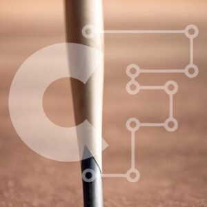 Intra Συλλεκτικό Ξύλινο Παζλ Plywood  4mm - Ρόπαλο του μπέιζμπολ σε ένα χωμάτινο γήπεδο Σε Ξύλινο Κουτί - Διαστάσεις Puzzle: 10x10 cm – 25 κομμάτια