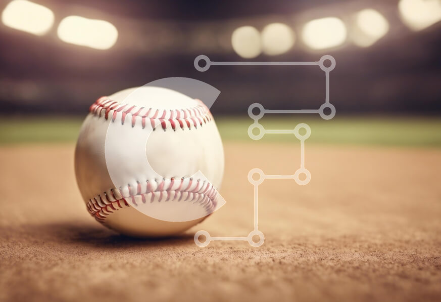 Intra Συλλεκτικό Ξύλινο Παζλ Plywood  4mm - Κοντινό πλάνο ενός μπέιζμπολ στο γήπεδο Σε Ξύλινο Κουτί - Διαστάσεις Puzzle: 10x10 cm – 25 κομμάτια