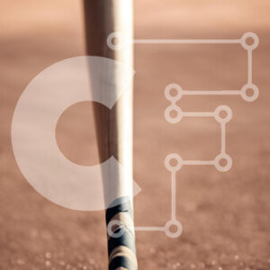 Intra Συλλεκτικό Ξύλινο Παζλ Plywood  4mm - Ρόπαλο του μπέιζμπολ στο γήπεδο του μπέιζμπολ Σε Ξύλινο Κουτί - Διαστάσεις Puzzle: 10x10 cm – 25 κομμάτια