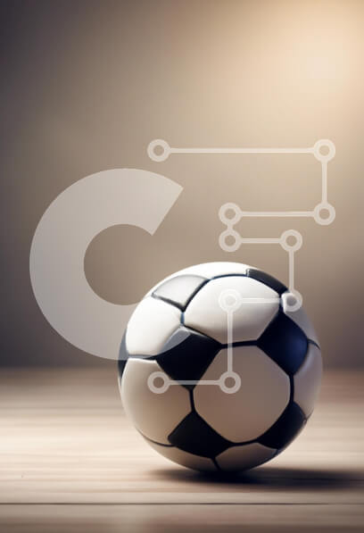 Intra Συλλεκτικό Ξύλινο Παζλ Plywood  4mm - Μπάλα ποδοσφαίρου σε ξύλινη επιφάνεια Σε Ξύλινο Κουτί - Διαστάσεις Puzzle: 10x10 cm – 25 κομμάτια