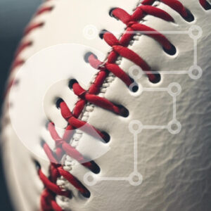 Intra Συλλεκτικό Ξύλινο Παζλ Plywood  4mm - Κοντινό πλάνο ενός μπέιζμπολ Σε Ξύλινο Κουτί - Διαστάσεις Puzzle: 10x10 cm – 25 κομμάτια