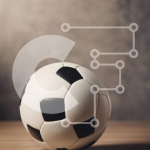 Intra Συλλεκτικό Ξύλινο Παζλ Plywood  4mm - Μπάλα ποδοσφαίρου σε ξύλινη επιφάνεια Σε Ξύλινο Κουτί - Διαστάσεις Puzzle: 10x10 cm – 25 κομμάτια