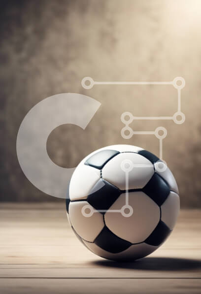 Intra Συλλεκτικό Ξύλινο Παζλ Plywood  4mm - Κλασική μπάλα ποδοσφαίρου σε ξύλινη επιφάνεια Σε Ξύλινο Κουτί - Διαστάσεις Puzzle: 10x10 cm – 25 κομμάτια