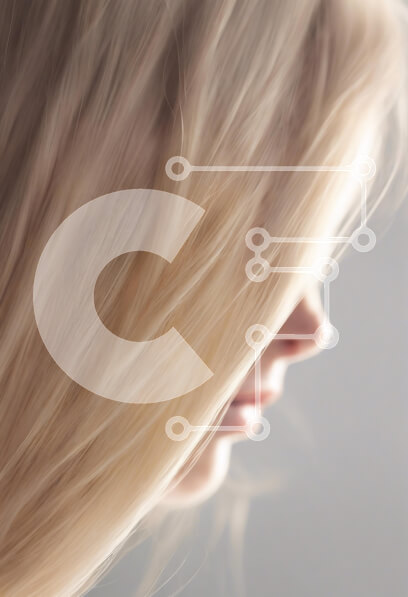 Intra Συλλεκτικό Ξύλινο Παζλ Plywood  4mm - Προβολή προφίλ με ξανθά μαλλιά που ρέουν Σε Ξύλινο Κουτί - Διαστάσεις Puzzle: 10x10 cm – 25 κομμάτια