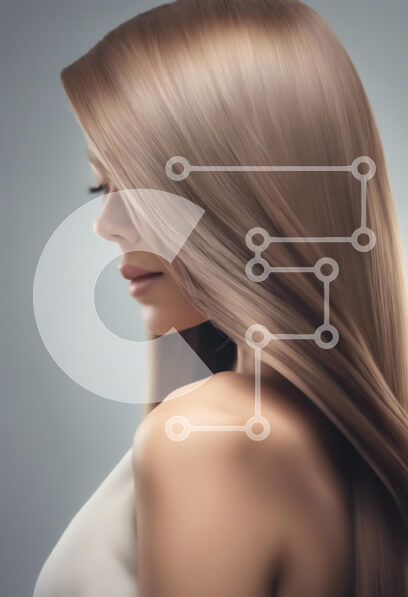 Intra Συλλεκτικό Ξύλινο Παζλ Plywood  4mm - Κομψό προφίλ γυναίκας με μακριά μαλλιά Σε Ξύλινο Κουτί - Διαστάσεις Puzzle: 10x10 cm – 25 κομμάτια