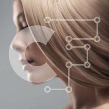 Intra Συλλεκτικό Ξύλινο Παζλ Plywood  4mm - Προφίλ ενός ατόμου με ρέοντα μαλλιά σε γκρι φόντο Σε Ξύλινο Κουτί - Διαστάσεις Puzzle: 10x10 cm – 25 κομμάτια - Image 1