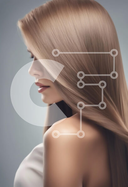 Intra Συλλεκτικό Ξύλινο Παζλ Plywood  4mm - Κομψό προφίλ γυναίκας με μεταξένια μαλλιά Σε Ξύλινο Κουτί - Διαστάσεις Puzzle: 10x10 cm – 25 κομμάτια