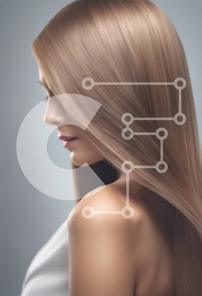 Intra Συλλεκτικό Ξύλινο Παζλ Plywood  4mm - Κομψό προφίλ γυναίκας με μακριά μαλλιά Σε Ξύλινο Κουτί - Διαστάσεις Puzzle: 10x10 cm – 25 κομμάτια