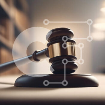 Intra Συλλεκτικό Ξύλινο Παζλ Plywood 4mm - Gavel σε δικηγορικό γραφείο Σε Ξύλινο Κουτί - Διαστάσεις Puzzle: 10x10 cm – 25 κομμάτια - Image 1