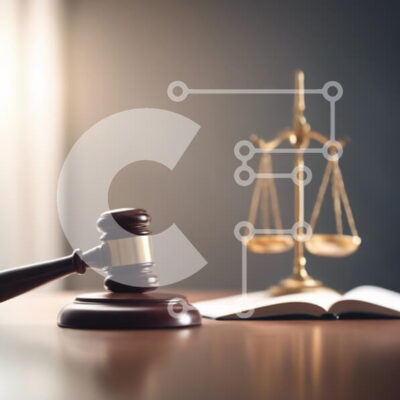 Intra Συλλεκτικό Ξύλινο Παζλ Plywood  4mm - Gavel and Scales of Justice Σε Ξύλινο Κουτί - Διαστάσεις Puzzle: 10x10 cm – 25 κομμάτια - Image 1