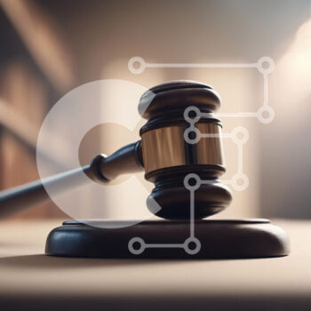 Intra Συλλεκτικό Ξύλινο Παζλ Plywood  4mm - Gavel σε μια ρύθμιση αίθουσας δικαστηρίου Σε Ξύλινο Κουτί - Διαστάσεις: 10x10 cm – 25 κομμάτια - Image 1