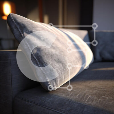 Intra Συλλεκτικό Ξύλινο Παζλ Plywood  4mm - Άνετος καναπές με μαξιλάρι σε απαλό φωτισμό Σε Ξύλινο Κουτί - Διαστάσεις Puzzle: 10x10 cm – 25 κομμάτια - Image 1