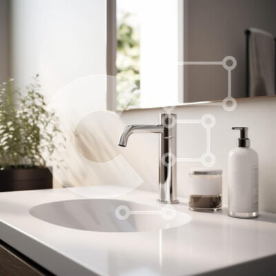 Intra Συλλεκτικό Ξύλινο Παζλ Plywood  4mm - Μοντέρνος νιπτήρας μπάνιου με μινιμαλιστικό σχεδιασμό Σε Ξύλινο Κουτί - Διαστάσεις Puzzle: 10x10 cm – 25 κομμάτια - Image 1