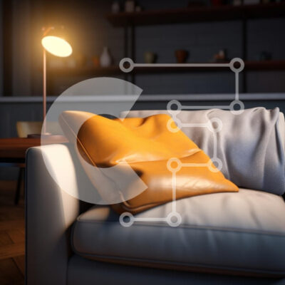 Intra Συλλεκτικό Ξύλινο Παζλ Plywood  4mm - Άνετο σαλόνι με δερμάτινα και υφασμάτινα μαξιλάρια Σε Ξύλινο Κουτί - Διαστάσεις Puzzle: 10x10 cm – 25 κομμάτια - Image 1