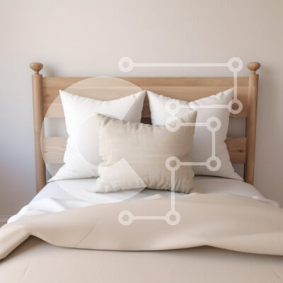 Intra Συλλεκτικό Ξύλινο Παζλ Plywood  4mm - Άνετο υπνοδωμάτιο με ξύλινο κεφαλάρι και μαξιλάρια Σε Ξύλινο Κουτί - Διαστάσεις Puzzle: 10x10 cm – 25 κομμάτια - Image 1