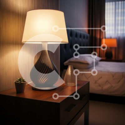 Intra Συλλεκτικό Ξύλινο Παζλ Plywood 4mm - Άνετο υπνοδωμάτιο με κομψό φωτιστικό και διακόσμηση Σε Ξύλινο Κουτί - Διαστάσεις Puzzle: 10x10 cm – 25 κομμάτια - Image 1