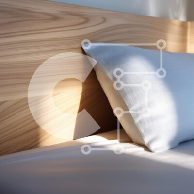 Intra Συλλεκτικό Ξύλινο Παζλ Plywood 4mm - Άνετο υπνοδωμάτιο με κεφαλάρι από φυσικό ξύλο και μαλακό μαξιλάρι Σε Ξύλινο Κουτί - Διαστάσεις Puzzle: 10x10 cm – 25 κομμάτια - Image 1