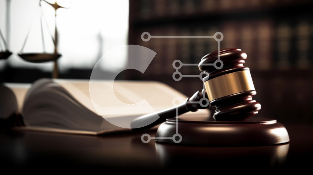 Intra Συλλεκτικό Ξύλινο Παζλ Plywood  4mm - Βιβλίο Gavel and Law σε μια αίθουσα δικαστηρίου Σε Ξύλινο Κουτί - Διαστάσεις: 10x10 cm – 25 κομμάτια