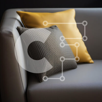 Intra Συλλεκτικό Ξύλινο Παζλ Plywood  4mm - Διακοσμητικά μαξιλάρια σε μοντέρνο καναπέ Σε Ξύλινο Κουτί - Διαστάσεις Puzzle: 10x10 cm – 25 κομμάτια - Image 1