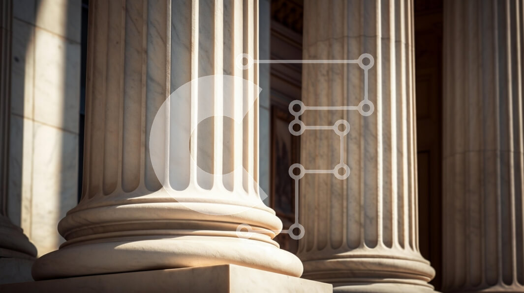 Intra Συλλεκτικό Ξύλινο Παζλ Plywood  4mm - Κομψές μαρμάρινες στήλες στην κλασική αρχιτεκτονική Σε Ξύλινο Κουτί - Διαστάσεις Puzzle: 10x10 cm – 25 κομμάτια