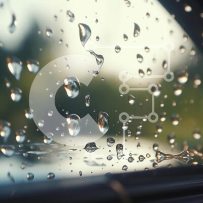 Intra Συλλεκτικό Ξύλινο Παζλ Plywood  4mm - Σταγόνες βροχής σε ένα παράθυρο Σε Ξύλινο Κουτί - Διαστάσεις Puzzle: 10x10 cm – 25 κομμάτια - Image 1