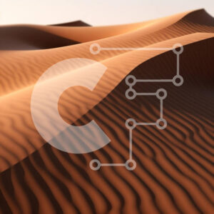 Intra Συλλεκτικό Ξύλινο Παζλ Plywood  4mm - Αμμόλοφοι στο τοπίο της ερήμου Σε Ξύλινο Κουτί - Διαστάσεις: 10x10 cm – 25 κομμάτια