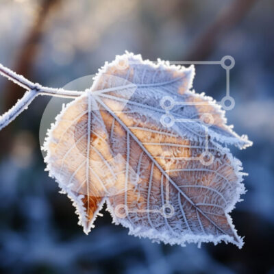 Intra Συλλεκτικό Ξύλινο Παζλ Plywood  4mm - Φύλλο καλυμμένο με παγετό το χειμώνα Σε Ξύλινο Κουτί - Διαστάσεις: 10x10 cm – 25 κομμάτια - Image 1