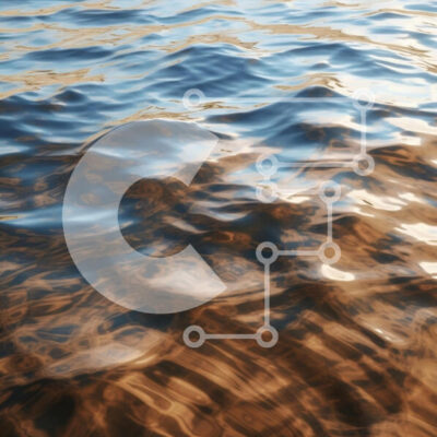 Intra Συλλεκτικό Ξύλινο Παζλ Plywood 4mm - Κυματιζόμενη επιφάνεια νερού σε φυσικό φως Σε Ξύλινο Κουτί - Διαστάσεις: 10x10 cm – 25 κομμάτια - Image 1