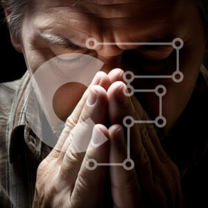 Intra Συλλεκτικό Ξύλινο Παζλ Plywood  4mm - Άνθρωπος σε στοχασμό με δραματικό φωτισμό Σε Ξύλινο Κουτί - Διαστάσεις Puzzle: 10x10 cm – 25 κομμάτια