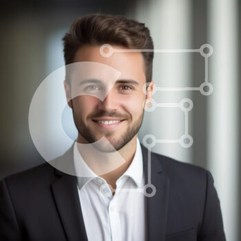 Intra Συλλεκτικό Ξύλινο Παζλ Plywood  4mm - Νέος επαγγελματίας με κοστούμι Σε Ξύλινο Κουτί - Διαστάσεις Puzzle: 10x10 cm – 25 κομμάτια - Image 1