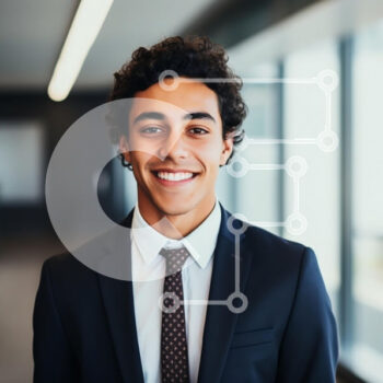 Intra Συλλεκτικό Ξύλινο Παζλ Plywood  4mm - Νέος επιχειρηματίας στο σύγχρονο γραφείο Σε Ξύλινο Κουτί - Διαστάσεις Puzzle: 10x10 cm – 25 κομμάτια - Image 1